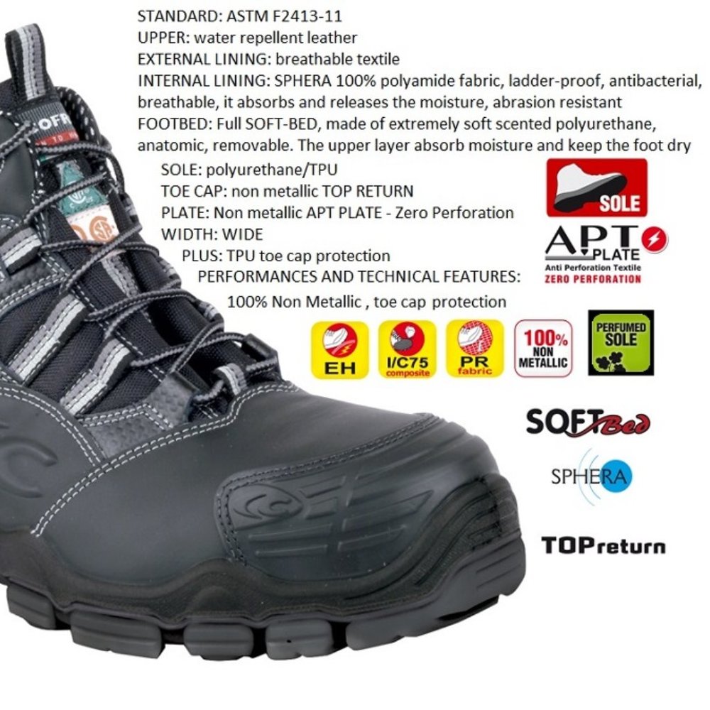 New Men's COFRA DEGAS safety boots W width